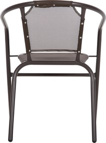 ΠΟΛΥΘΡΟΝΑ ΕΞ.ΧΩΡΟΥ LEDAN HM5977.02 ΜΕΤΑΛΛO & TEXTILENE ΚΑΦΕ 55x58x72Υεκ.