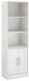 Βιβλιοθήκη HM2027.05 60x30x180cm White Μελαμίνη