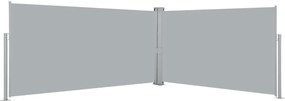 vidaXL Σκίαστρο Πλαϊνό Συρόμενο Γκρι 160 x 600 εκ.