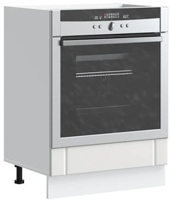 Ντουλάπι φούρνου "Lucca" Λευκό μηχανουργικό ξύλο