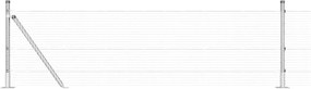 vidaXL Στύλος Περιφράξεων Ασημί