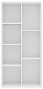 Βιβλιοθήκη Λευκή 50 x 25 x 106 εκ. από Μοριοσανίδα - Λευκό