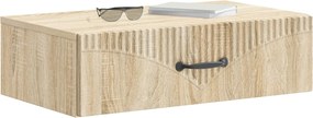 vidaXL Τραπεζάκι Τοίχου 59 x 34,5 x 17 εκ. Επεξεργασμένο Ξύλο