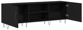 vidaXL Μονάδα τηλεόρασης Μαύρο Δρυς 150x30x50 εκ Επεξεργασμένο ξύλο