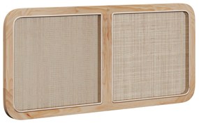 vidaXL Κεφαλάρι με κεφαλάρι Φυσικό 120 x 55 x 3 εκ. Ρατάν