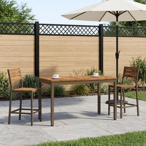 vidaXL Τραπεζάκι σαλονιού Φυσικό και Καφέ 49 x 100,5 x 45 cm