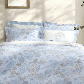 Μαξιλαροθήκες JacobusOxford (Σετ 2τμχ) +5 Blue-Multi Nima 52X72 100% Βαμβακοσατέν