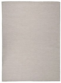 vidaXL Χαλί Εξωτερικού Χώρου με Επίπεδη Ύφανση Ανοιχτό Γκρι 200x280 εκ.