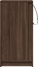 vidaXL Ντουλάπι με Φώτα LED Καφέ Δρυς 42,5x34x85 εκ. Επεξ. Ξύλο