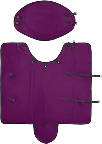 vidaXL Σαμάρι Ίππου Σκούρο πράσινο και μαύρο 135 cm Πολυεστέρας