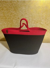 Stewehome Τσάντα παραλίας από πλεκτή ψάθα 40x10 cm
