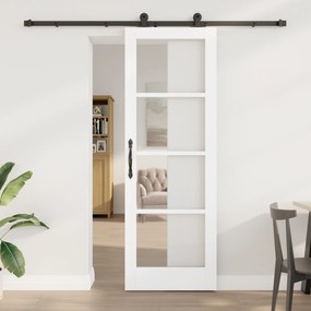 vidaXL Συρόμενη Πόρτα με Σετ Εξαρτημάτων ORKDAL Λευκή 73.5x211 εκ.