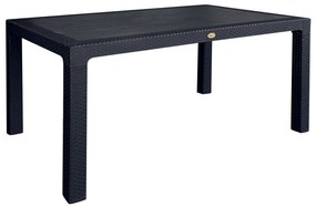 Τραπέζι Κήπου ArteLibre Eco Μαύρο Ανακυκλωμένο PP 150x90x74cm-14720034