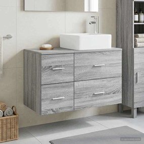 vidaXL Σετ Επίπλων Μπάνιου 2 pcs Γκρι Sonoma Επεξεργασμένο Ξύλο
