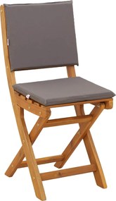 vidaXL Καρέκλες εξωτερικής βεράντας 4 pcs Σκούρο Γκρι