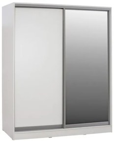 ΝΤΟΥΛΑΠΑ ADLER ΜΕΛΑΜΙΝΗΣ ΛΕΥΚΗ ΜΕ ΚΑΘΡΕΠΤΗ HM2437.03 180X60X210Υεκ.
