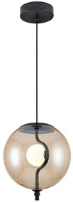 Φωτιστικό Οροφής 701CHD1642 Φ24x120cm 1xG4 10W Amber-Black Opviq