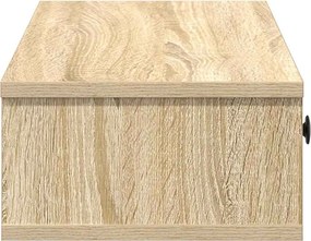 vidaXL Ράφι τοίχου με συρτάρια Δρυς sonoma 60x28x15 cm