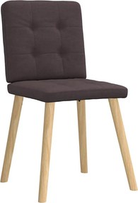 vidaXL Καρέκλες Τραπεζαρίας 2 τεμ. Σκούρο Καφέ Υφασμάτινες