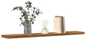 Ράφια Βιβλιοθήκης 4 τεμ. Παλ. Ξύλο 60x10x1,5 εκ. από Επεξ. Ξύλο