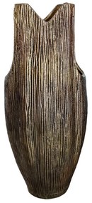 Βάζο Αλουμινίου Bajan 19,5x14xH46cm Antique Gold Aluminium