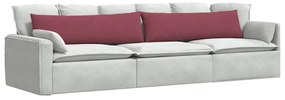 vidaXL Μαξιλάρι Καναπέ 2 pcs Κόκκινο 145 x 40 εκ. ύφασμα