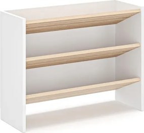 Stewehome Ραφιέρα παπουτσιών με 3 ράφια Πολύχρωμο 58x36x82 cm