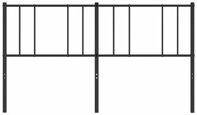 vidaXL Κεφαλάρι Μαύρο 180 εκ. Μεταλλικό