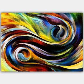 Πίνακας Καμβάς 441HPE2041 100x70cm Multi Wallity Οριζόντιοι Ξύλο, Καμβάς