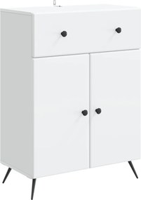 vidaXL Πλαϊνό γραφείο Λευκό 66 x 34,5 x 90 εκ Επεξεργασμένο Ξύλο