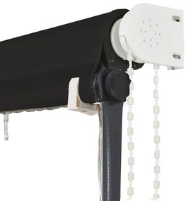 vidaXL Τέντα Συρόμενη με LED Ανθρακί 350 x 150 εκ.