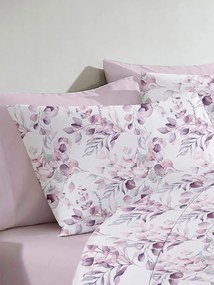 Μαξιλαροθήκη Menta Εμπριμέ 560 Lila 50x70