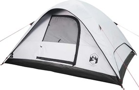 vidaXL Σκηνή Οικογενειακή 6 Ατόμων Αδιάβροχη Λευκή Ύφασμα Συσκότισης