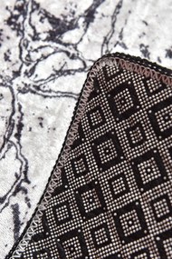 Bathmat Set (2 Pieces) Marble - White Multicolor