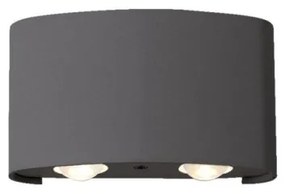 Απλίκα Twist LED αλουμίνιο Viokef 4211001 Ανθρακί