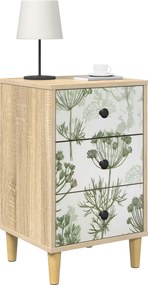 vidaXL Κομοδίνο GOTHA 2 τμχ. Sonoma Δρυς 36 x 33 x 60 εκ