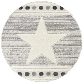 Beauty Home Ροτόντα Loop 133x133 Art 9559 Grey White Γκρι Λευκό