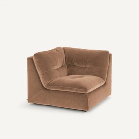 Γωνιακή πολυθρόνα σύνθεσης, βελούδο, Giuliano