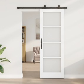 vidaXL Συρόμενη Πόρτα με Σετ Εξαρτημάτων 'ORKDAL' Λευκή 73.5x211 εκ.