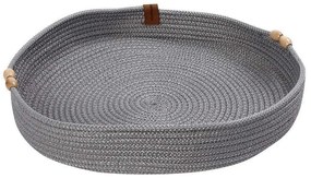 Διακοσμητικός Δίσκος ROB110 Φ35x5cm Grey Espiel Rope