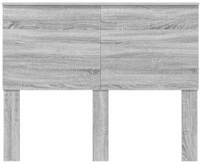 vidaXL Κεφαλάρι με κεφαλάρι Γκρίζο Σονομα 135 cm Επεξεργασμένο ξύλο