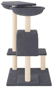 vidaXL Γατόδεντρο Σκούρο Γκρι 82 εκ. με Στύλους Ξυσίματος