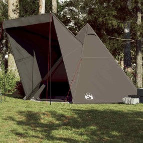 vidaXL Σκηνή Οικογενειακή Tipi 6 Ατόμων Αδιάβροχη Καφέ