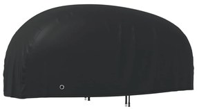 vidaXL Κουκούλα Μηχανής Μαύρη 265x105x125 εκ. Ύφασμα Oxford 210D