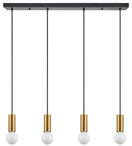 Φωτιστικό Οροφής Πολύφωτο Homelighting Adept Tube 77-8573 Gold Matt