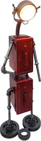 EXTREME INTERIOR DESIGN LAMP ROBOT IRON RED E27 MAX.60W 74940