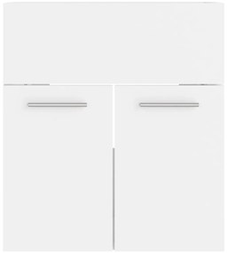 vidaXL Σετ Επίπλων Μπάνιου Λευκό από Μοριοσανίδα