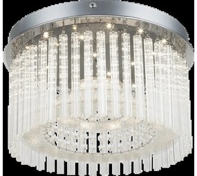 Πολυέλαιος Φωτιστικό Οροφής LED 18W Χρώμιο Κρύσταλλοι K5 Joyce 46-68568-18 Globo Lighting 46-68568-18