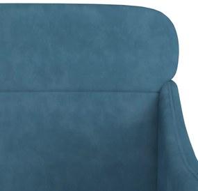 vidaXL Πολυθρόνα Μπλε 63 x 76x 80 εκ. Βελούδινη