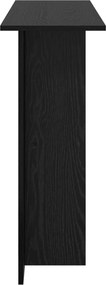 vidaXL Τραπέζι κονσόλας Μαύρη Δρυς 100 x 30 x 75 εκ Επεξεργασμένο Ξύλο